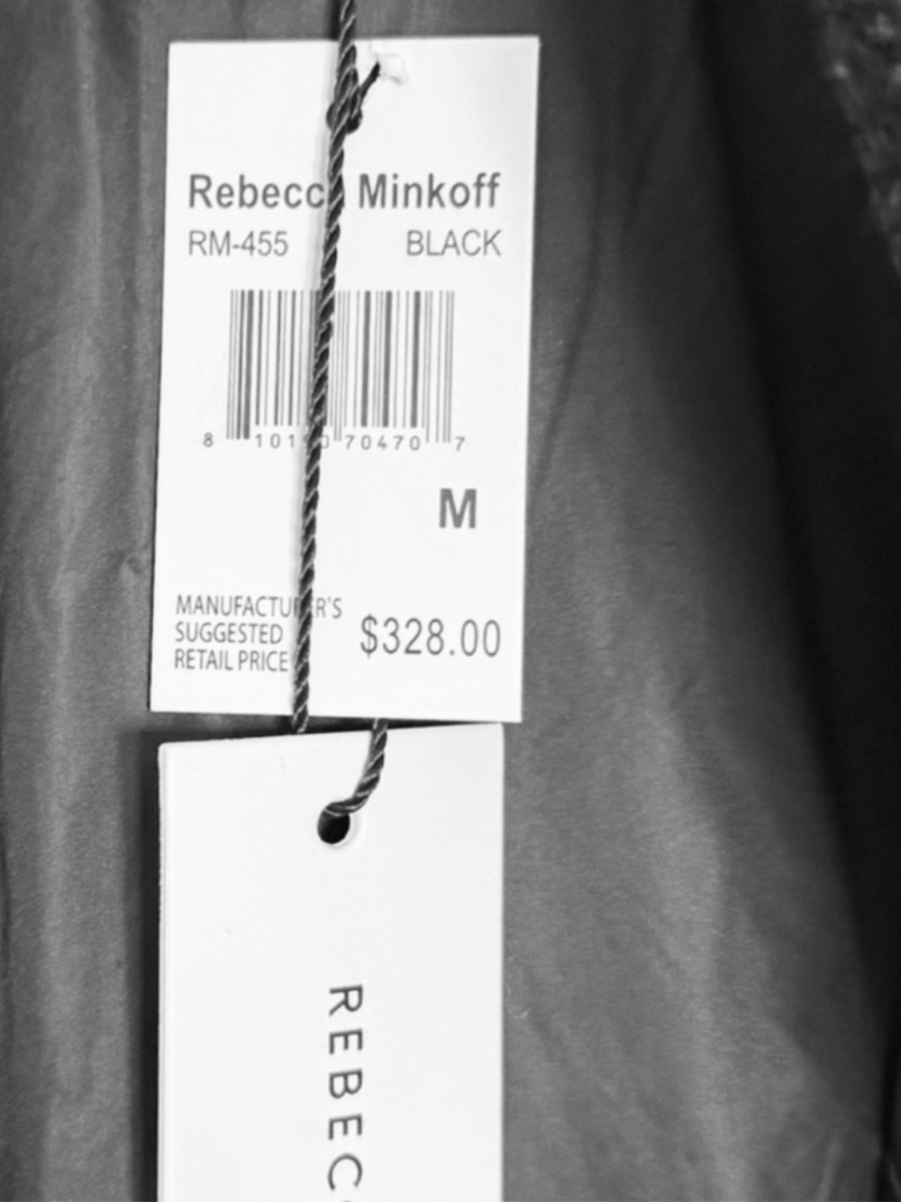 Rebecca Minkoff Black Quilted Puffer Jacket with Rib Trim - Picture 7 of 8